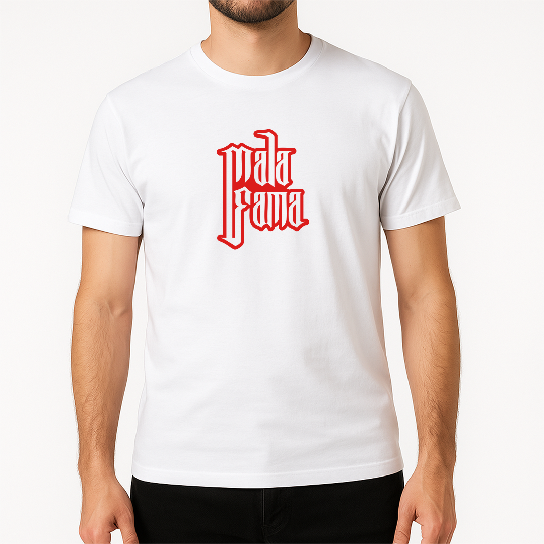 Remera MalaFama Logo 1 en Blanco y Negro