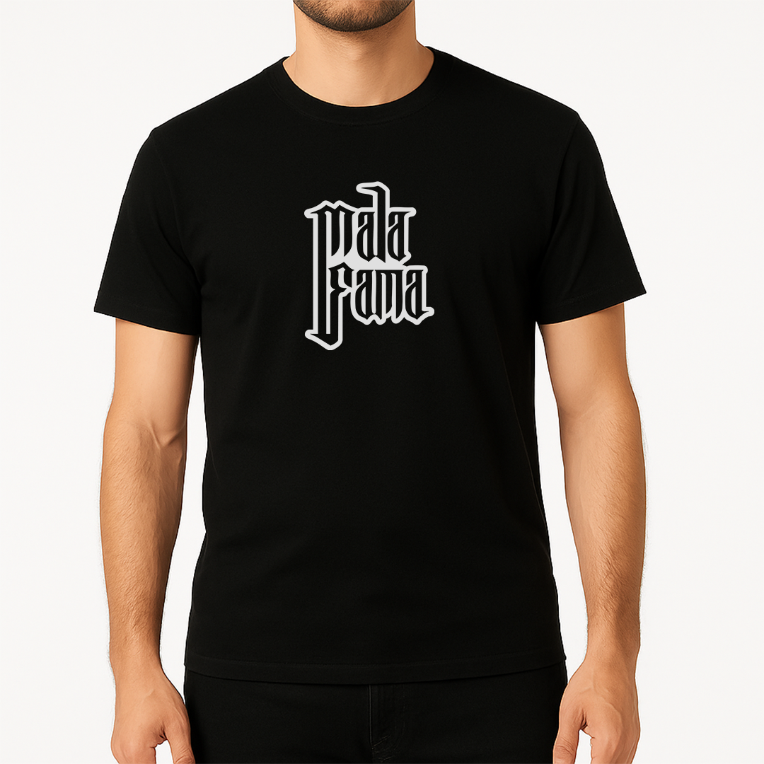 Remera MalaFama Logo 1 en Blanco y Negro